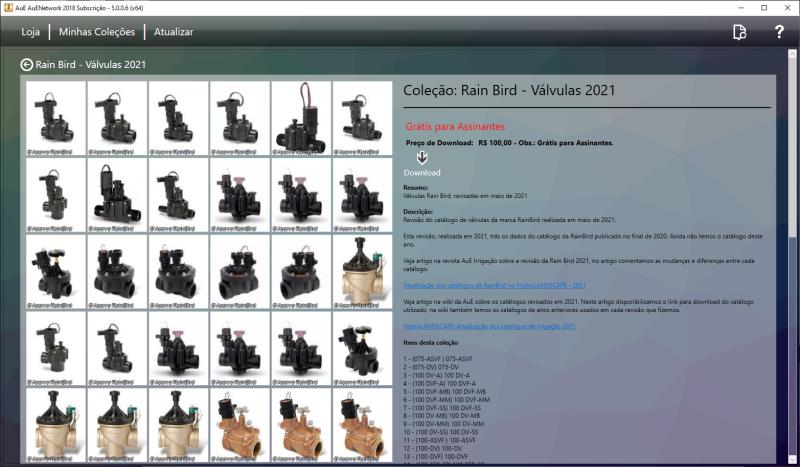 Revisión del catálogo de válvulas RainBird en mayo2021