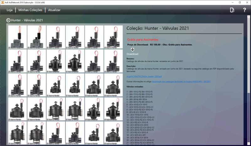 Revisión del catálogo de válvulas Hunter, junio de 2021