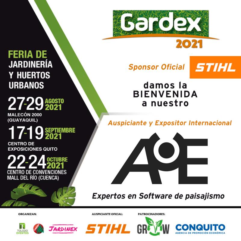 La AuE Software participa en la feria GARDEX 2021 en Ecuador