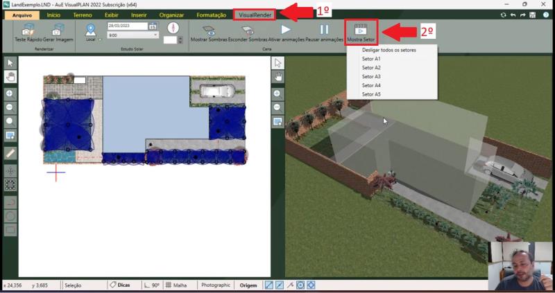 HydroLANDSCAPE + VisualPLAN: Simular sistema de riego trabajando en 3D