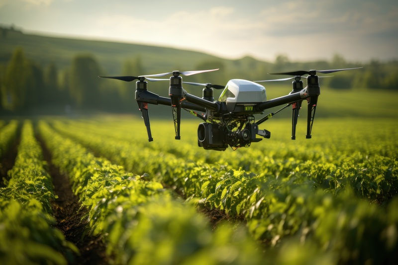  Drone utilizado en plantaciones