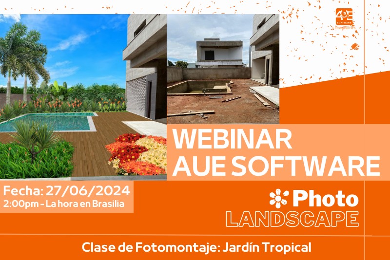 AuE Software Webinars: PhotoLANDSCAPE - Lección de montaje fotográfico: Jardín tropical