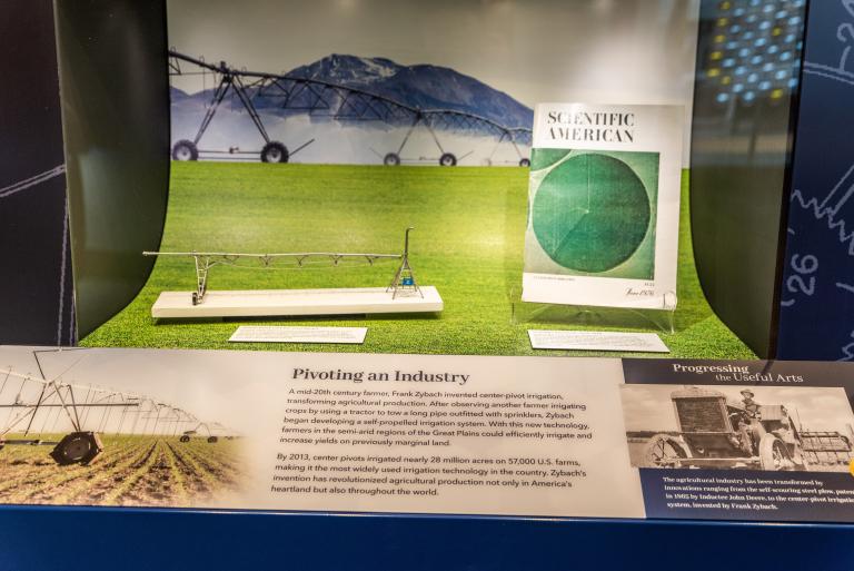 Frank Zybach display at National Inventors Hall of Fame Museum, Photo credit: © National Inventors Hall of Fame Frank Zybach display at National Inventors Hall of Fame Museum, Photo credit: © National Inventors Hall of Fame