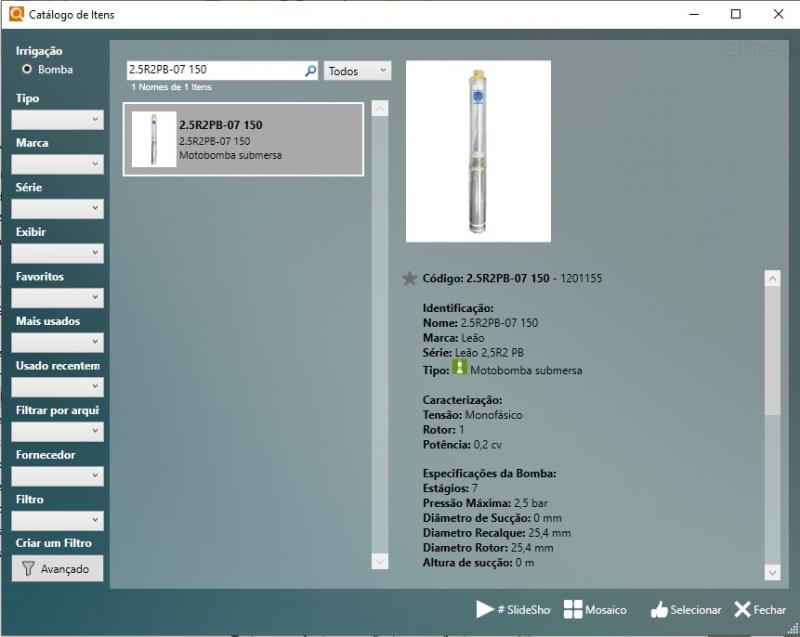 Elementos registrados en HydroManager