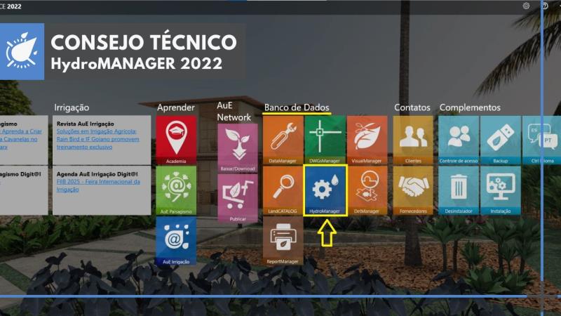 HydroMANAGER 2022: Cómo añadir la tobera registrada a la lista de aspersores