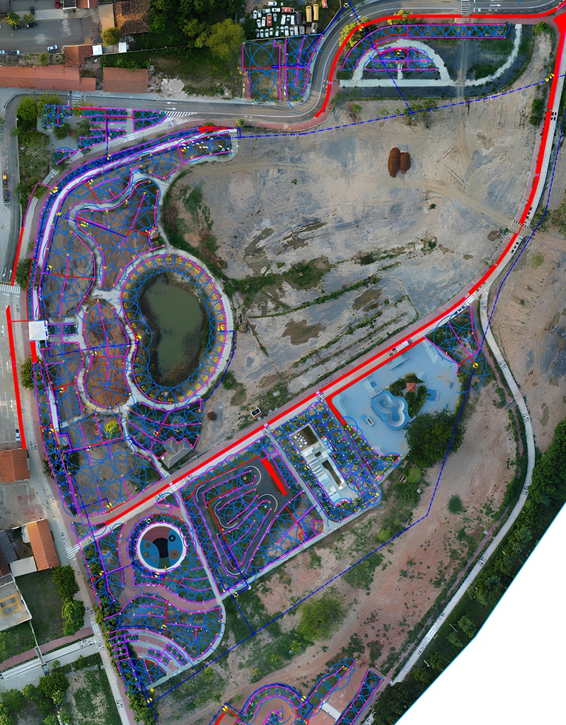 Plano del sistema de riego en la ENG. GERALDO ROCHA sistema de riego