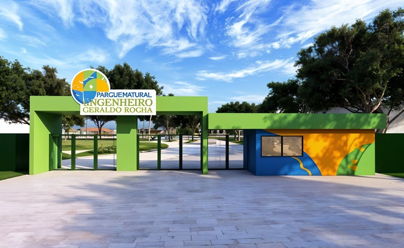 Foto de la entrada del parque