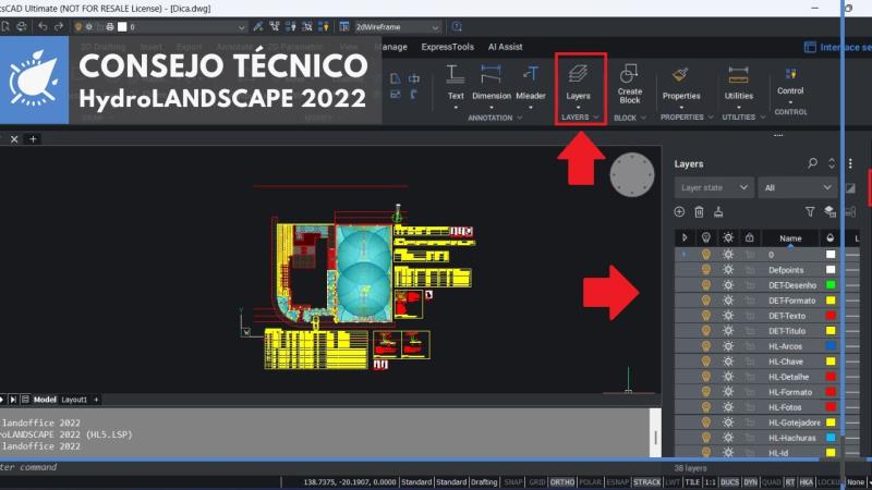 HydroLANDSCAPE 2022: Cómo organizar su proyecto ocultando capas de forma rápida y eficiente