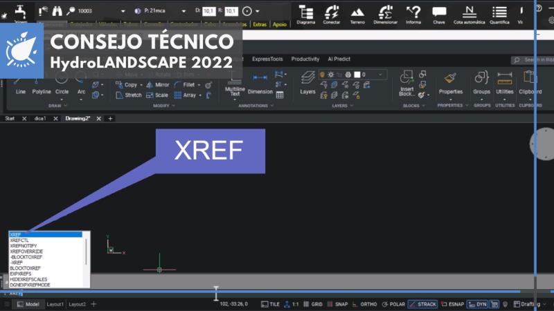 HydroLANDSCAPE 2022: Uso de XREF para integrar proyectos