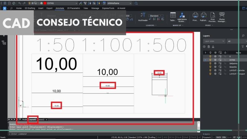 CAD: cómo crear y configurar cotas