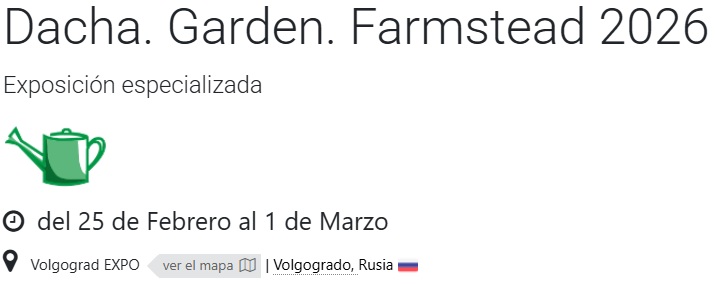 Dacha. Jardín. Granja 2026: riego, paisajismo y soluciones prácticas para el campo y el jardín