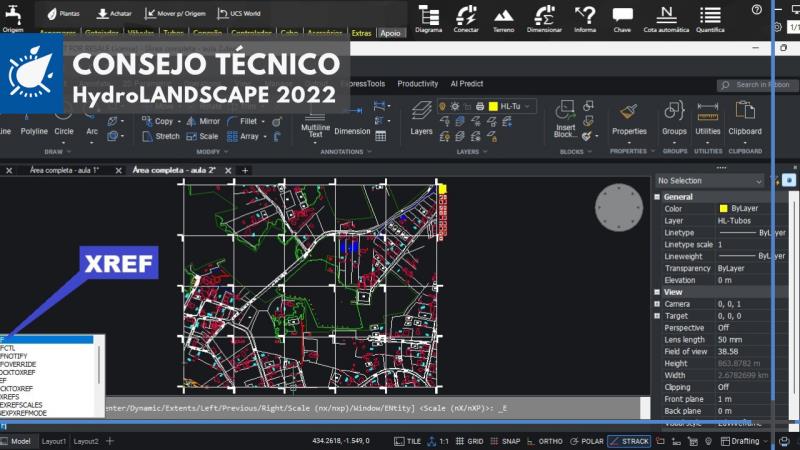 HydroLANDSCAPE 2022: cómo utilizar XREF en CAD para proyectos georreferenciados