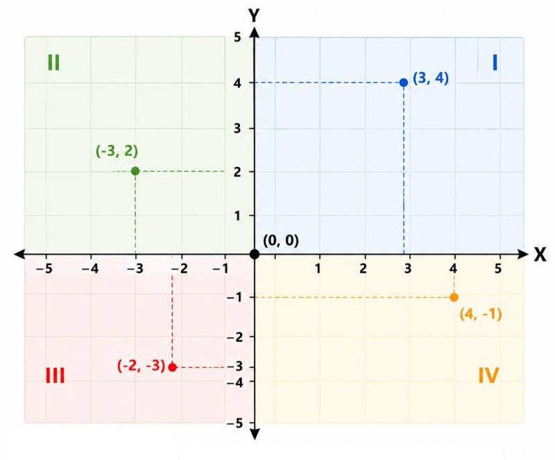 Plano cartesiano - Imagen generada por IA