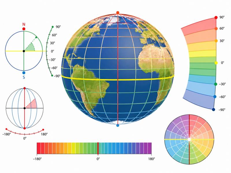 Coordenadas geográficas - Imagen generada por IA