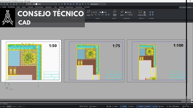 CAD: Aprende de una vez por todas a utilizar correctamente la escala en tus proyectos